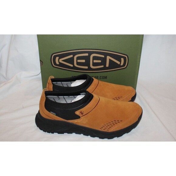 Keen Men\'s TTS Moc Roasted Pecan/Black Slip-On Sneaker Shoes NEW SZ 12
